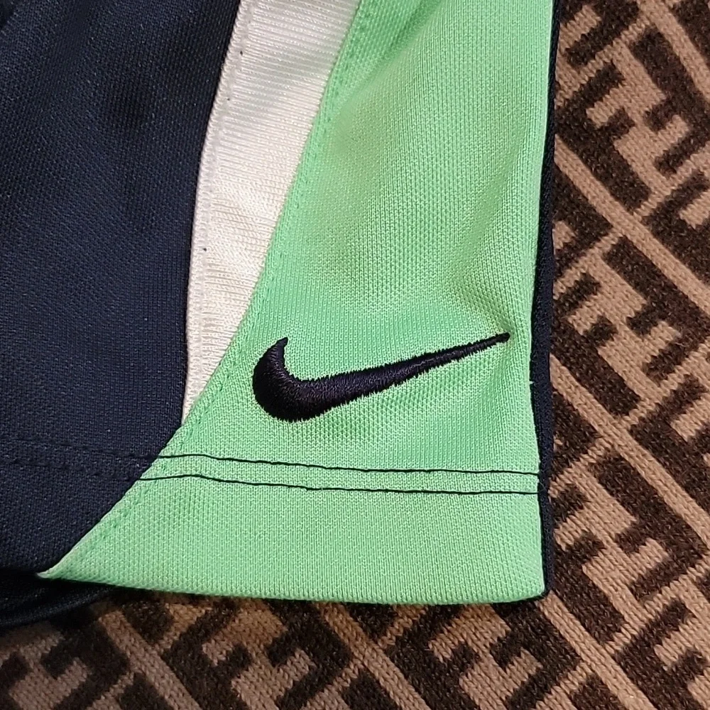 Nike 18 months shorts basketball shorts for baby green white blue